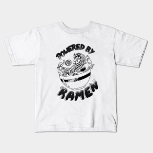 Powered by Ramen (W) Kids T-Shirt